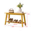 Banc d'entrée en bois avec tablette de rangement - Siège d'appoint moderne pour couloir, chambre à coucher, salon ou banc à chaussures étroit-124279899