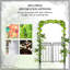 Arche de jardin en métal avec barrière - treillis pour vignes et ornements de mariage, barrière d'arche de qualité noire par Climbing Weddings, Element