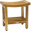 Sumba Shield Teak Shower Bench