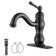 Single-Hole Single-handle Bathroom Faucet with Drain Assembly