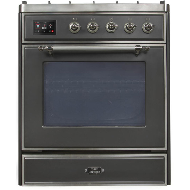 Majestic II 30" 2.3 cu. ft. Freestanding Dual Fuel Range, Midnight Blue/Bronze, Liquid Propane