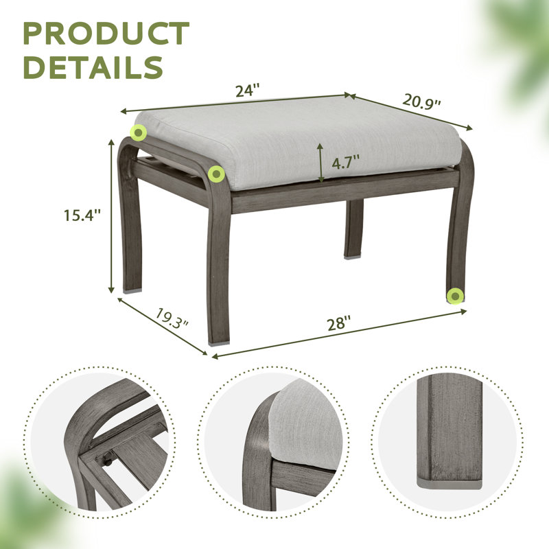 Kannyn 2 - Person Patio Conversation Sets with Cushions