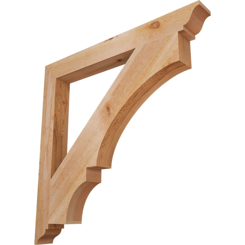 Support de sciage grossier traditionnel de l 4 po x P 38 po x H 38 po, cèdre rouge de l'Ouest, L 4 po x P 38 po x H 38 po