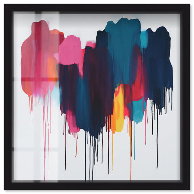 «Glacier Color Glide Shadowbox Print Colorful Abstracts» par Art Remedy