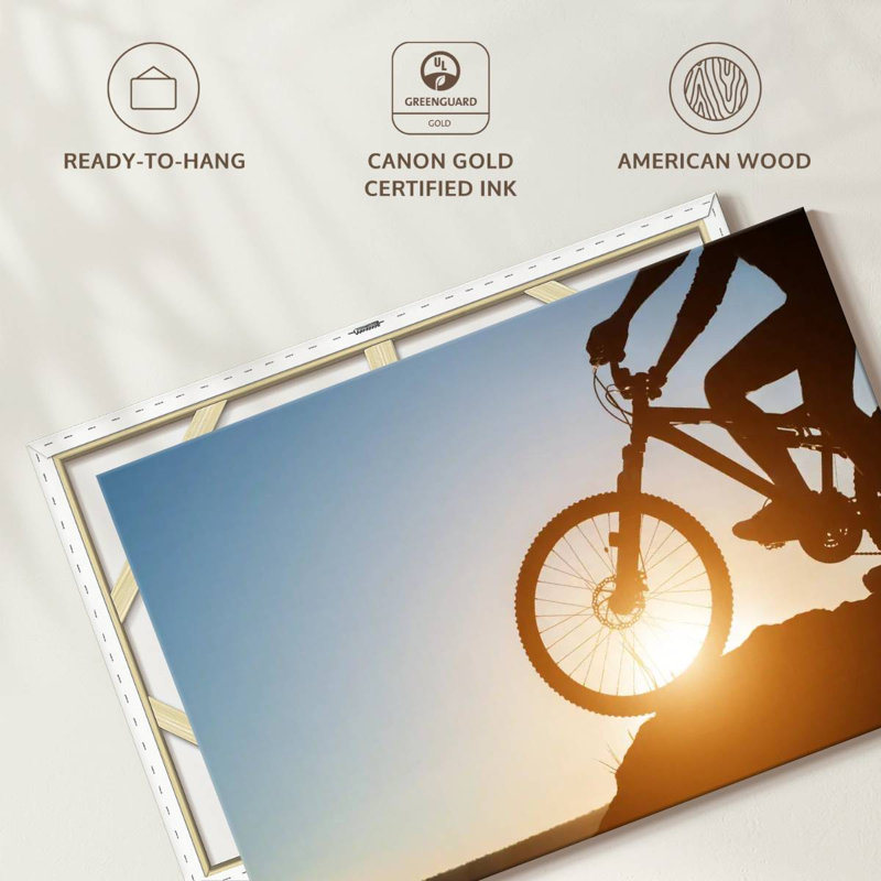 Senne, vélo de montagne au coucher du soleil