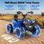 Véhicule électrique pour enfants 4x4, 24 V, moteur 800 W, avec musique, bleu.-125987704