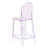 Ghost Stool W/Back In 26"