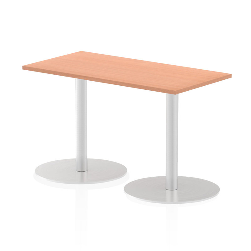 Leondre Rectangle Manufactured Wood Conference Meeting Table, Beech, 72.5cm H x 120cm W x 60cm D
