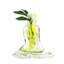 Strasbourg European Art Glass Vase Yellow