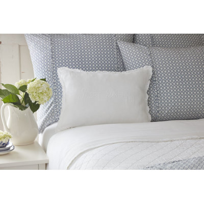 Sweet Dreams Linen Boudoir Pillow