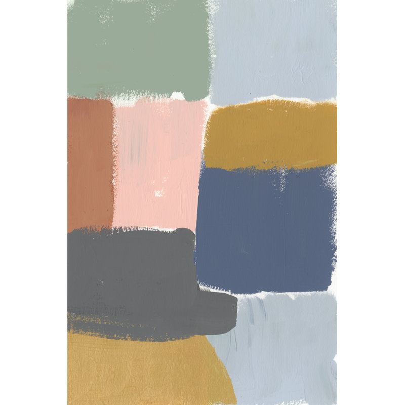 Muted Color Block I by Jennifer Goldberger - Wrapped Canvas Print, 30cm H x 20cm W