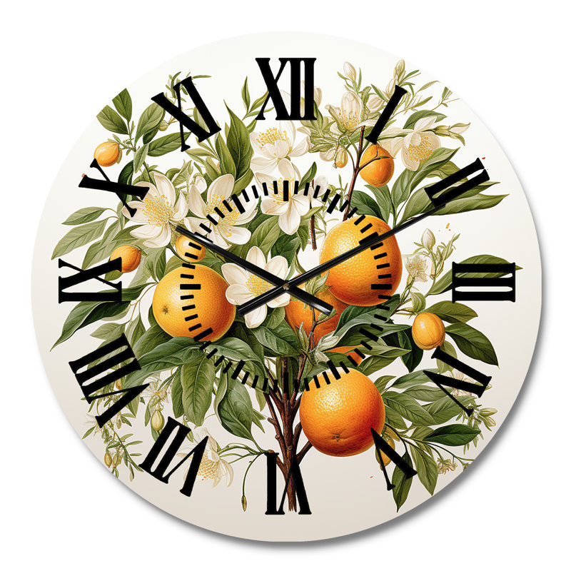 Horloge murale Orange Tree, Médium