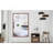 60"X40" Oversized Modern Rectangle Bathroom Mirror With Walnut Frame Decorative Large Wall Mirrors For Bathroom Living Room Bedroom Vertical Or Horizontal Wall Mounted Mirror With Aluminum Frame