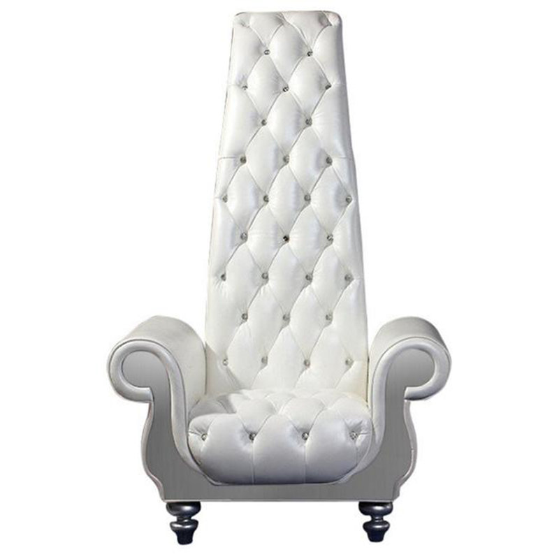 Kyrie Genuine Leather Club Chair, 72"H x 43"W x 42"D