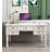 Solid Wood Retro Desk with Five Drawers