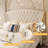Queen Bed Frame with Scroll Wingback Headboard