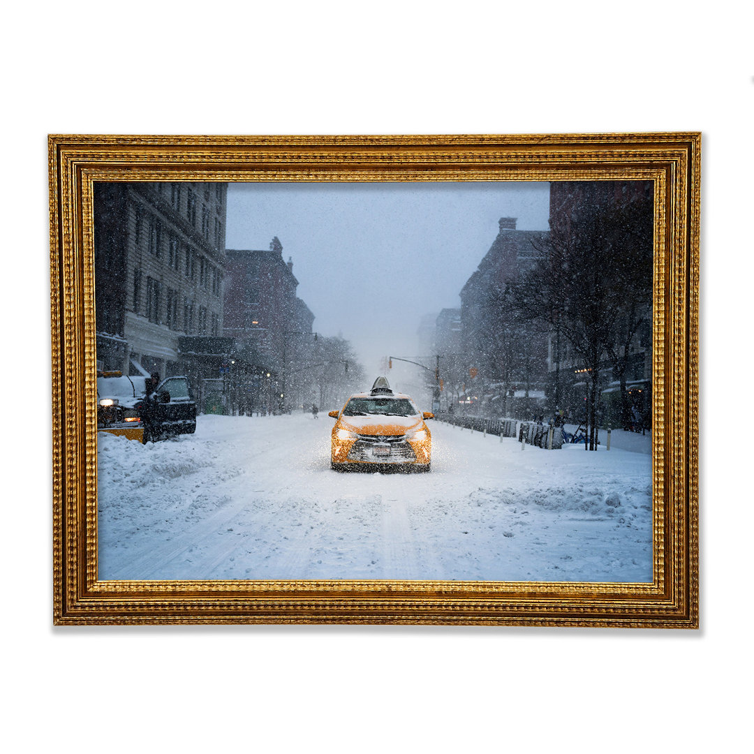 Yellow Cab In The Snow - Druck