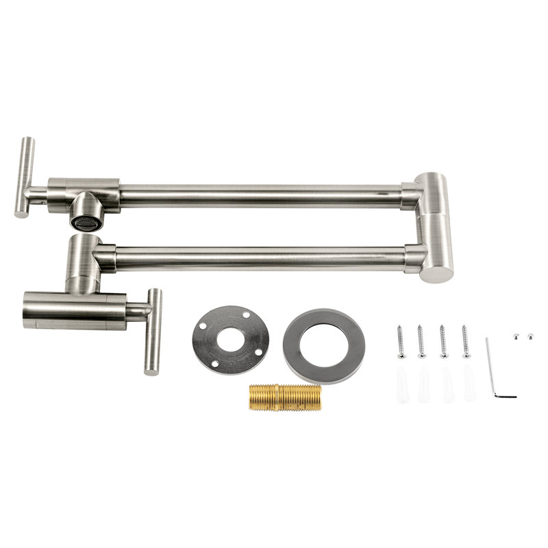 Robinet remplisseur avec accessoires MANNOX, Nickel brossé