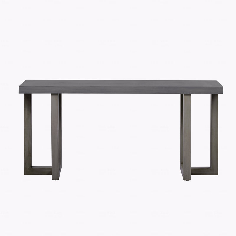 Console avec pieds en pin massif, Gris