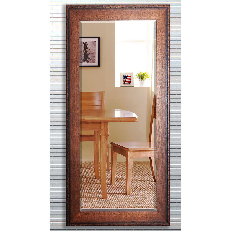 Solid Wood Flat Mirror, 66" H x 31" W