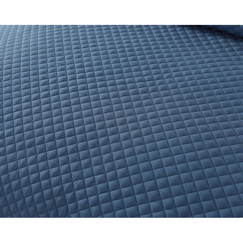  Courtepointe simple en microfibre traditionnelle, Courtepointe simple, Bleu fumé