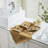 Timeless Linens Burgundy Stars Tan Washcloth Set of 4 12x12-108218737
