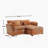 Luxurious Oversized Double Sofa with Removable Armrests and Side Pockets-1268184547