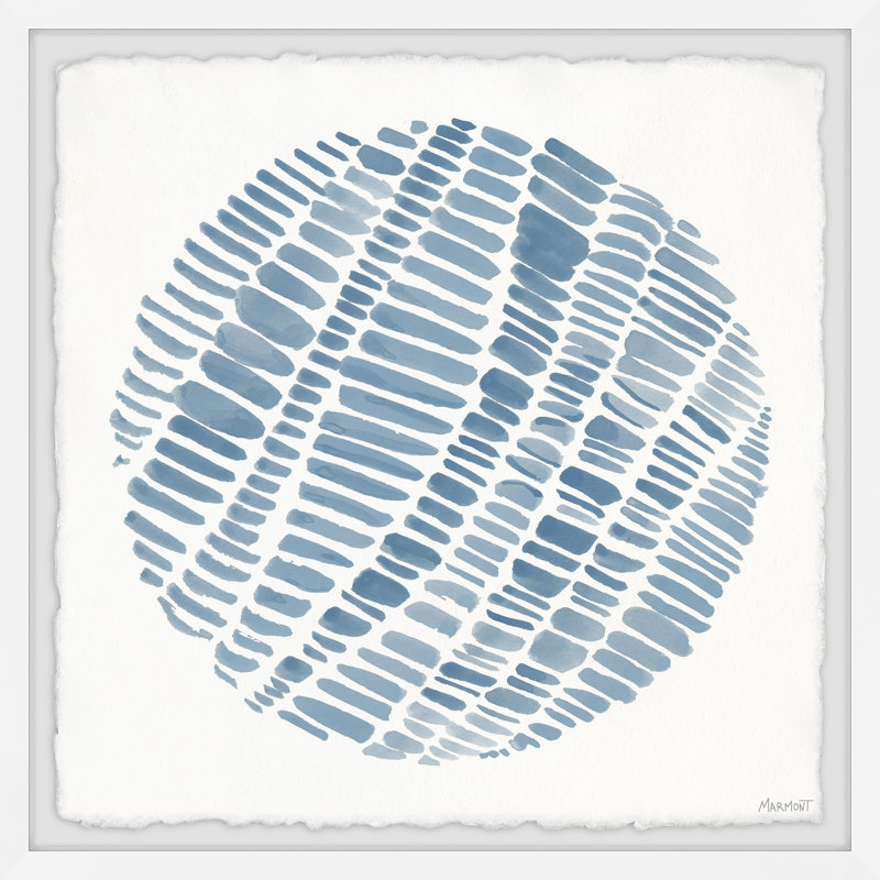 Blue Paradox II - Single Picture Frame Painting, 61cm H x 61cm W x 3.81cm D