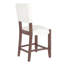 De 4 chaises de bar de style Mid-Century avec dossier, revêtues de lin, pattes à griffer, douces et confortables pour les tabourets rembourrés à long terme, repose-pieds pour la cuisine-118897226