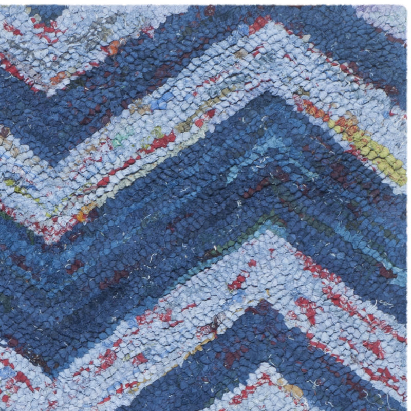 Mardell Hand Tufted Cotton Chevron Rug, Rectangle 9' x 12'