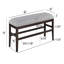 Siège de revêtement gris en bois 1pc