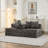 Modern Chenille Futon Sofa Bed With Pillows-120347289