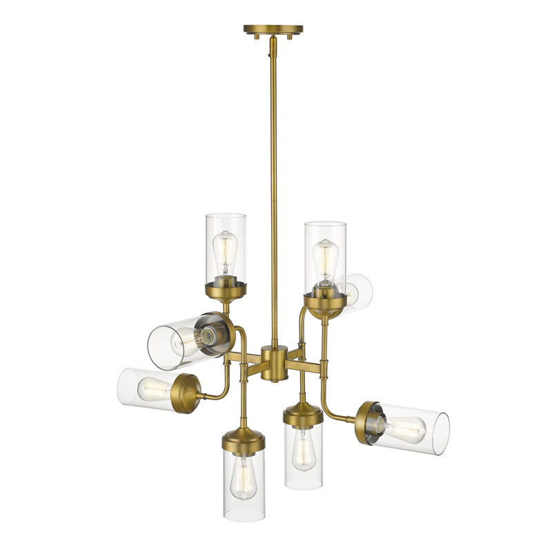 Lustre linéaire spoutnik moderne à 8 lumières Grantham