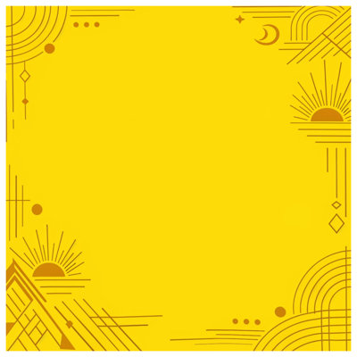 Yellow Geometric Sunburst Comforter