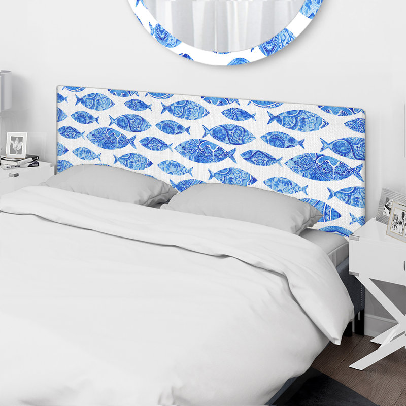 Monnier Upholstered Panel Headboard, Queen