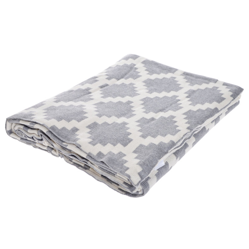 Gertz Geometric Quilted Blanket