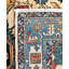 Tapis unique noué à la main de couleur raffinée ivoire 4 pi 1 po x 5 pi 11 po Raffin