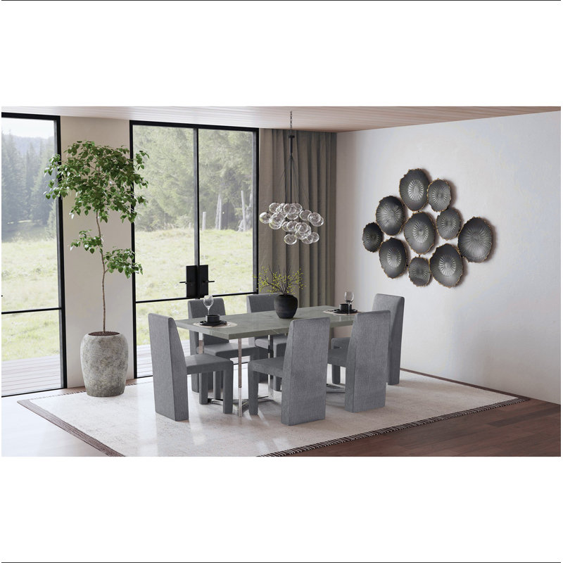 Chaise d'appoint rembourrée en velours Santa Cruz (ensemble de 2)