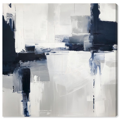 «Porcelain Blue on White II», art mural bleu par 