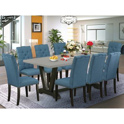 Acacia Solid Wood Dining Set by Red Barrel Studio