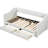 Twin Xl To King Size, Beige, Upholstered Daybed, Two Storage Drawers, Soft And , Wood Slats Support Expandable, King, Optimal Back Arm Support, No Spring Box Needed