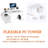 47.3"Office Desk With Power Outlet,2 Monitor Stands,2 Drawers,Side Pocket,Easy To Assemble,Frame Stability Reversible,Use