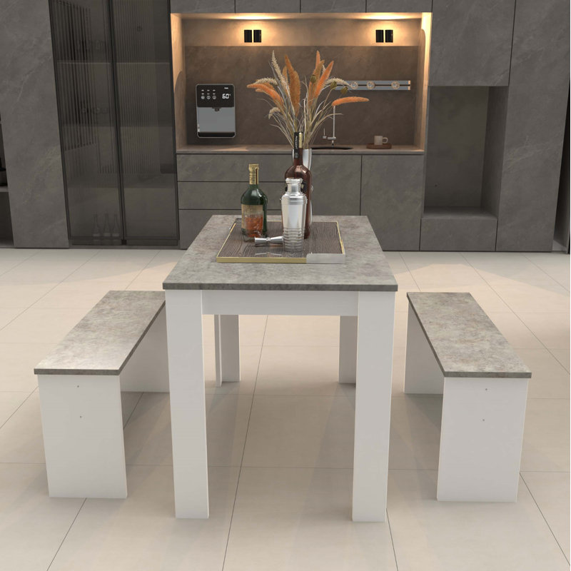Sistino 4 - Person Dining Set, Grey
