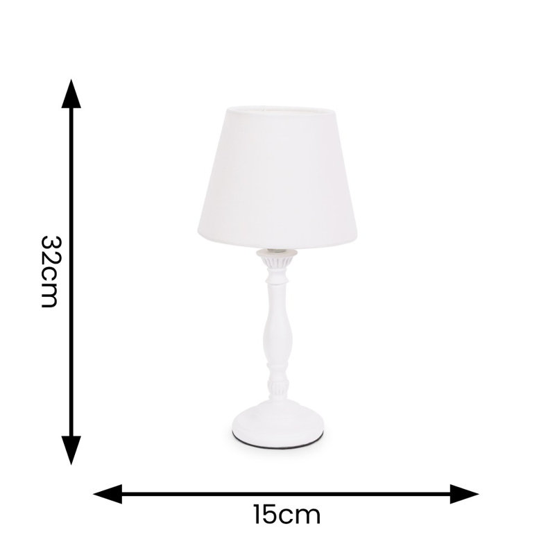 Darian Table Lamp, Yes, White