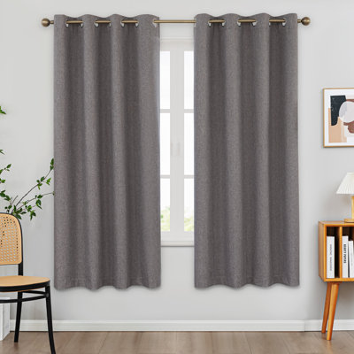 Paire de rideaux 100% occultant et isolant en polyester (ensemble de 2)