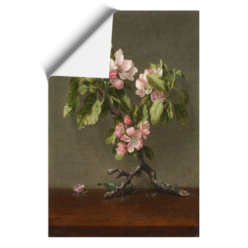 Apple Blossom Flowers by Martin Johnson Heade - No Frame Print, 59cm H x 42cm W x 0.1cm D