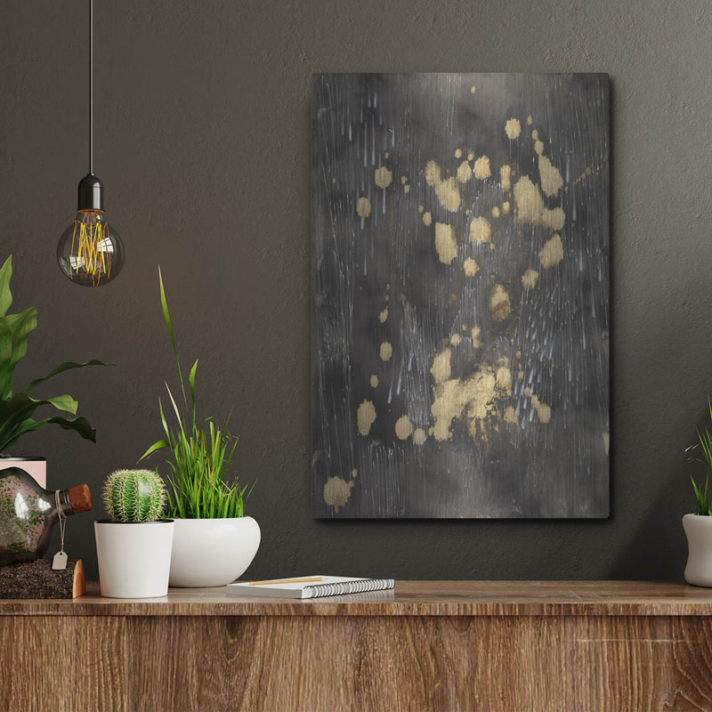  «Cosmic Downpour 2 2» par Lori Arbel, art mural en métal, 12 po x 16 po, H 16 po x l 12 po