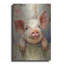 «Happy Pink Pig» par Momart, art mural en métal-525819970