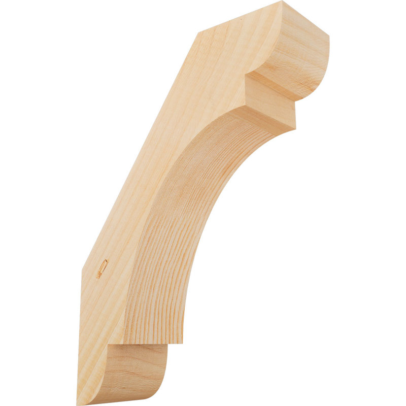 Attelle de genou olympique, Sapin de Douglas, H 14 po x l 3,5 po x P 10 po, Attelle lisse