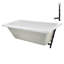 Baignoire de trempage en acrylique 60 po x 32 po, drain inclus-97545243